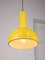 Small Vintage Yellow Metal Lamp 2