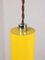 Lámpara vintage pequeña de metal amarillo, Imagen 8