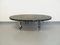 Large Vintage Oval Coffee Table in Stone and Chromed Metal, 1970s 10