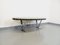 Large Vintage Oval Coffee Table in Stone and Chromed Metal, 1970s 12