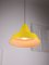 Gelbe Vintage Metalllampe 6