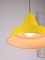 Lámpara vintage de metal amarillo, Imagen 2