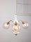 Vintage Italian Golden Ceramic and Glass Chandelier, Image 5