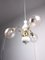 Vintage Italian Golden Ceramic and Glass Chandelier, Image 1