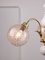 Vintage Italian Golden Ceramic and Glass Chandelier, Image 10