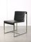 Vintage Bauhaus Black Chair in Chrome and Leatherette 1