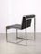 Vintage Bauhaus Black Chair in Chrome and Leatherette 6