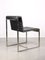 Vintage Bauhaus Black Chair in Chrome and Leatherette 3