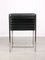 Vintage Bauhaus Black Chair in Chrome and Leatherette 5