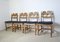 Razor Blade Oak Dining Chairs by Henning Kjærnulf, 1950s, Set of 4 1