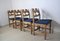 Razor Blade Oak Dining Chairs by Henning Kjærnulf, 1950s, Set of 4 3