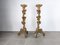 Italienische Barock Fackeln aus Goldenem Holz, 1800er, 2er Set 1