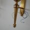 French Brass and Glass Wall Lights, Set of 2 10