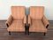 Vintage Holzsessel aus Stoff, 1970er, 2er Set 3