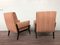 Vintage Wooden Armchairs in Fabric, 1970s, Set of 2 5