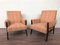 Vintage Wooden Armchairs in Fabric, 1970s, Set of 2, Image 1