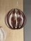 Transparente & Braune Kugel Hängelampe aus Muranoglas von Simoeng 1
