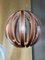 Lámpara colgante esférica transparente y marrón de cristal de Murano de Simoeng, Imagen 5