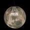 Lampada sferica verde oliva e trasparente in vetro di Murano di Simoeng, anni '90, Immagine 8