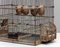 Large Vintage French Bird Cage in Rusty Iron and Wood, 1920s, Image 6