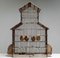 Large Vintage French Bird Cage in Rusty Iron and Wood, 1920s 1