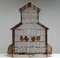 Large Vintage French Bird Cage in Rusty Iron and Wood, 1920s, Image 1