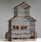 Large Vintage French Bird Cage in Rusty Iron and Wood, 1920s 7