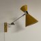 Gelbe Diabolo Wandlampe von Herda, 1970er 5