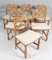 Dining Chairs Model Razoblade in Oak attributed to Henning Kjærnulf, Denmark, 1970s, Set of 6 2