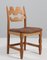 Model Razoblade Oak Dining Chair attributed to Henning Kjærnulf, Denmark, 2023 1