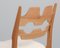 Model Razoblade Oak Dining Chair attributed to Henning Kjærnulf, Denmark, 2023 7
