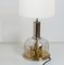 Table Lamp in Hand Blown Bubble Glass and Brass by Doria Leuchten, 1970, Image 4