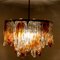 Chandelier in Orange and Clear Murano Glass from Mazzega, 1960s 14