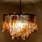 Chandelier in Orange and Clear Murano Glass from Mazzega, 1960s, Image 14