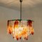 Chandelier in Orange and Clear Murano Glass from Mazzega, 1960s, Image 11