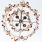 Chandelier in Orange and Clear Murano Glass from Mazzega, 1960s 5