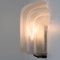 Lámpara de pared Shell alemana estilo Art Déco de vidrio lechoso, 1970, Imagen 6
