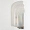 German Art Deco Style Shell Wall Light in Milk Glass, 1970 3