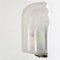 German Art Deco Style Shell Wall Light in Milk Glass, 1970, Image 3