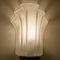 Deutsche Muschel Wandlampe im Art Deco Stil aus Milchglas, 1970 8