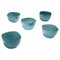 Turquoise Opaline Bowls by Paolo Venini, Murano, 1950s, Set of 5 1