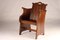 Ulmenholz Tub Arts & Crafts Stühle mit getäfelten Rückenlehnen und Tragegriffen, 1930er, 4 . Set 12