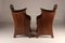 Elm Tub Arts and Crafts Chairs with Panelled Backs and Carry Handles, 1930s, Set of 4 15