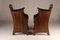 Elm Tub Arts and Crafts Chairs with Panelled Backs and Carry Handles, 1930s, Set of 4, Image 15