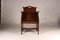 Elm Tub Arts and Crafts Chairs with Panelled Backs and Carry Handles, 1930s, Set of 4 8