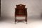Elm Tub Arts and Crafts Chairs with Panelled Backs and Carry Handles, 1930s, Set of 4, Image 8