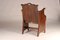Elm Tub Arts and Crafts Chairs with Panelled Backs and Carry Handles, 1930s, Set of 4, Image 13