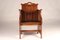 Elm Tub Arts and Crafts Chairs with Panelled Backs and Carry Handles, 1930s, Set of 4 10