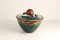 Cazuela de cerámica con tapa de setas y verduras, Bélgica, años 30, Imagen 4