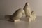 Crackled Ceramic White Peace Turtledove Sculptures by Jacques Adnet, 1920s, Set of 2 4